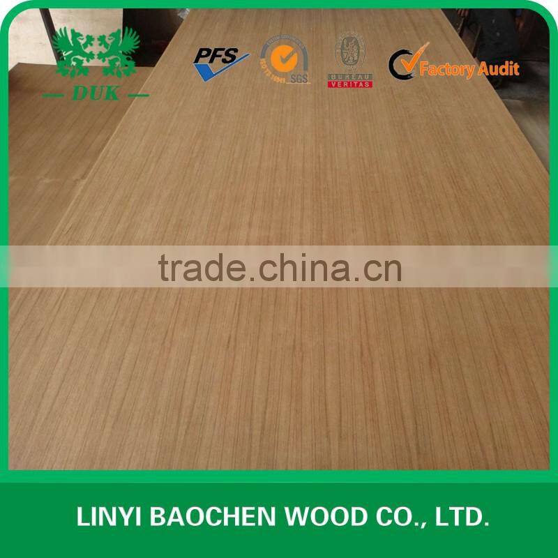 2.5mm-18mm burma teak fancy mdf /burma teak veneer MDF Q/C , C/C