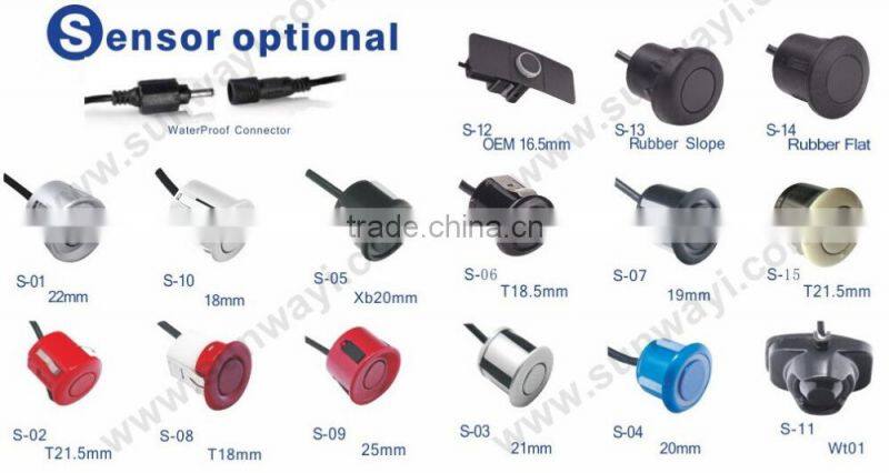 12V rear view camera with parking assist device