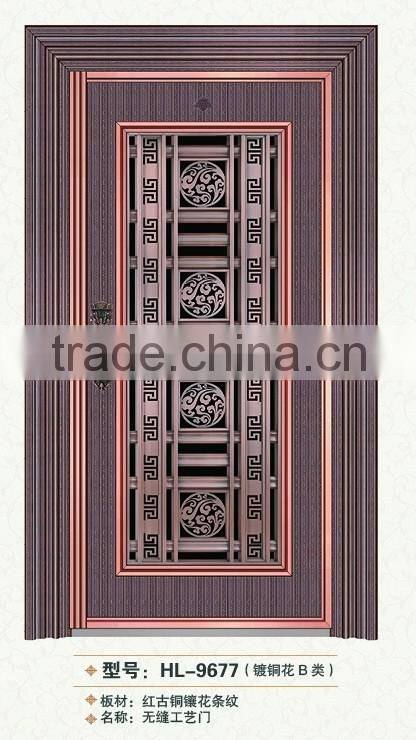 Mordern house used stainless steel exterior front door designs seamless door