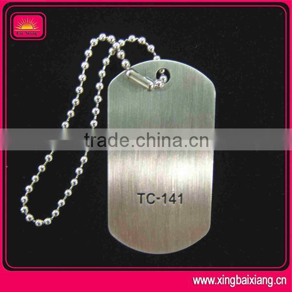 Custom aluminum metal cheap dog tags for men