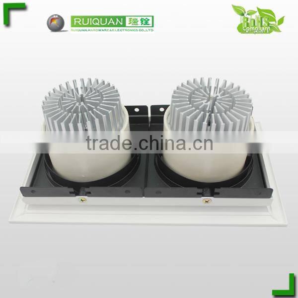 Use cold forging for 2*7w cob led grille lamp