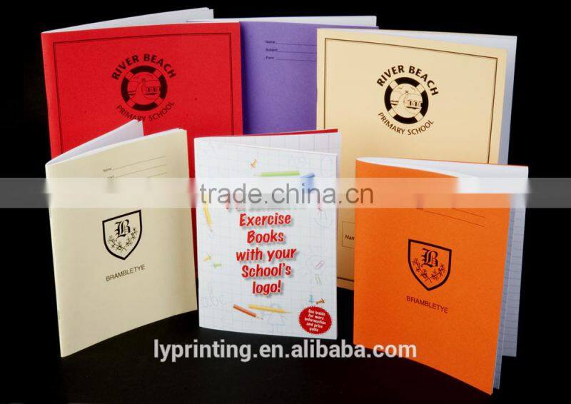 School exersice book customized school workbook