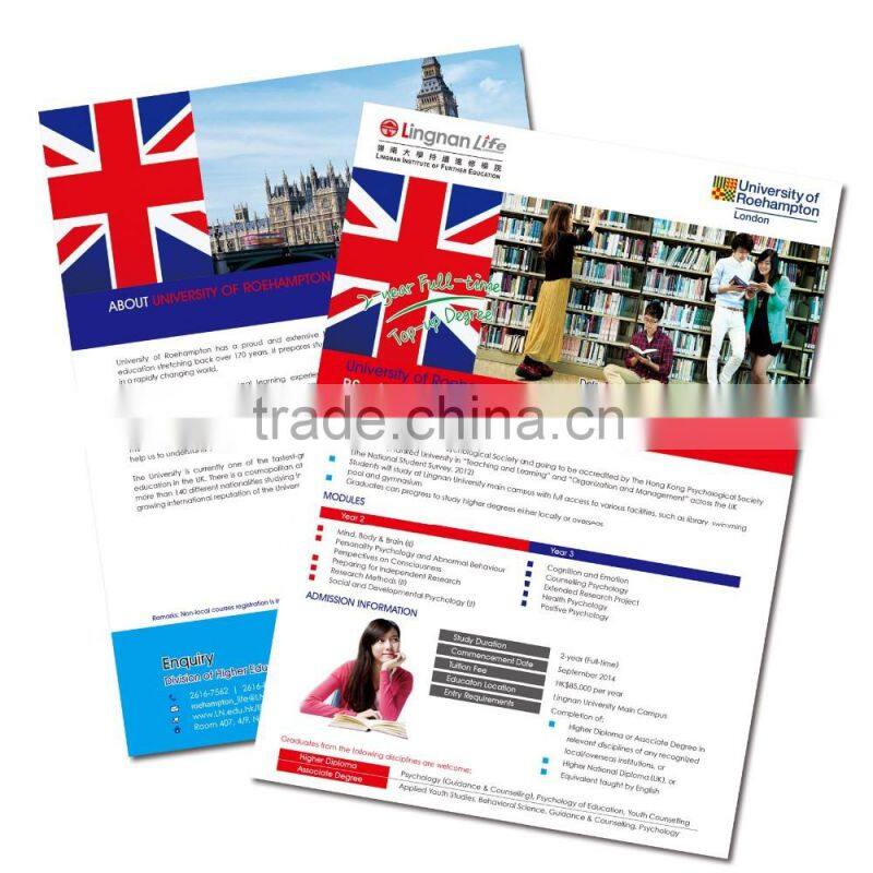 OEM Guangzhou Manufacture Digital or Offset Colorful Leaflet Printing as Your Requirement