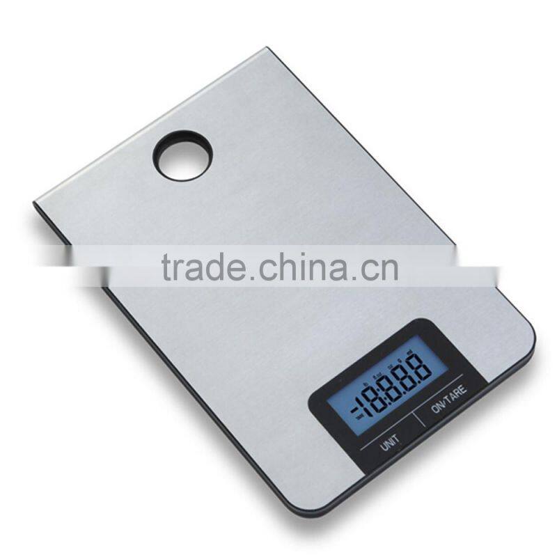 5kg/1g Stainless steel electronic kitchen weighing scale