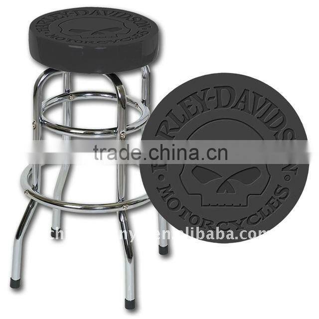casino Swivel metal bar stool with back