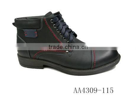 Mens PU cheap work boots camper boots with outsole