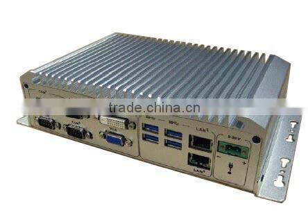 intel core i3 i5 CPU 2*LAN 6*USB 10*COM 2 *Mini PCIE 1*VGA 1*DVI industrial fanless embedded box pc