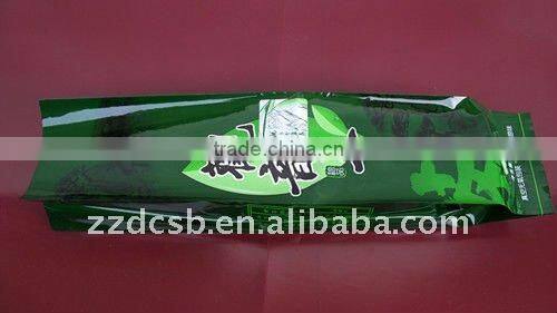 Plastic side-gusset tea bag/vacuum tea bag