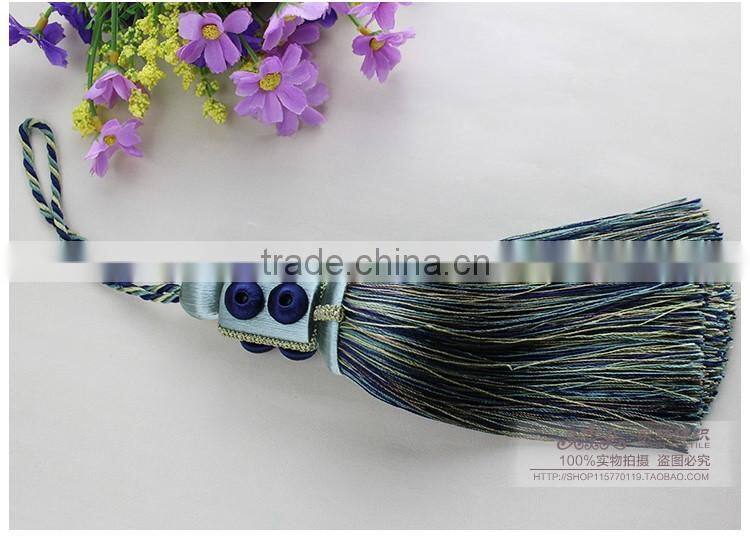 High quality wholesalers small rayon decorative handmade tassel for home textile,curtain,key tassel