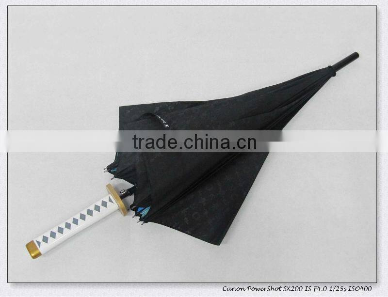 sword umbrella with onepiece design