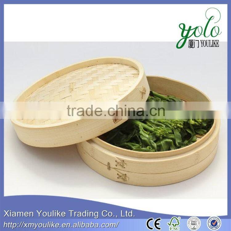 100% Natural Bamboo Steamer Basket