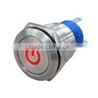 19mm push bottom switch waterproof