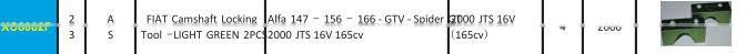 FIAT Camshaft Locking Tool-LIIGHT GREEN 2PCS