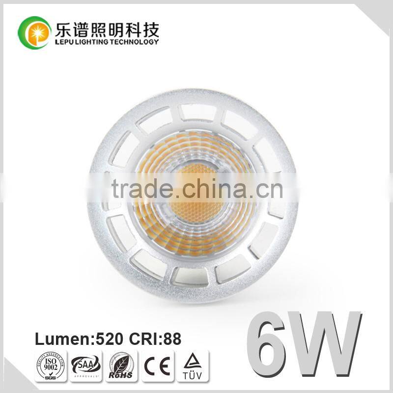 CCT Dimming led bulb gu10 Ra88 GU10 led dimmable 6 watt CE,RoHS Certification gu10 led bulbs