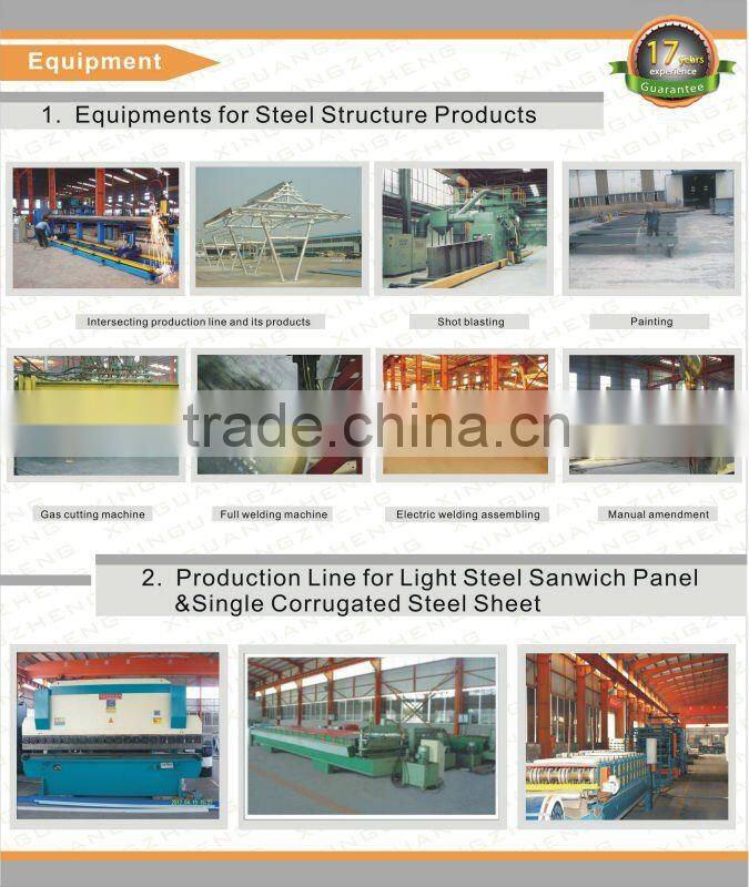 Good resistance steel frame prefabricated warehouse