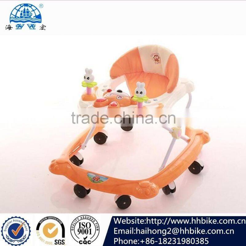 latest baby walkers/pusher baby walker baby walker with rocking mode from xingtai manufacturer round baby walker