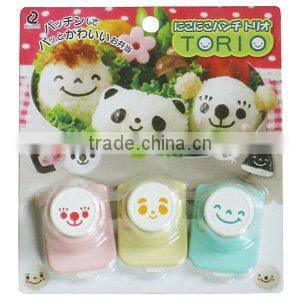 japanese food kitchenware plastic toys gift bento lunch box seaweed cutter puncher rice ball sushi seaweed (laver) punch 3rd