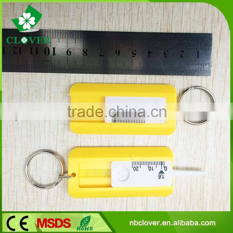 Tread depth 0-20mm plastic tire depth gauge car diagnostic tool