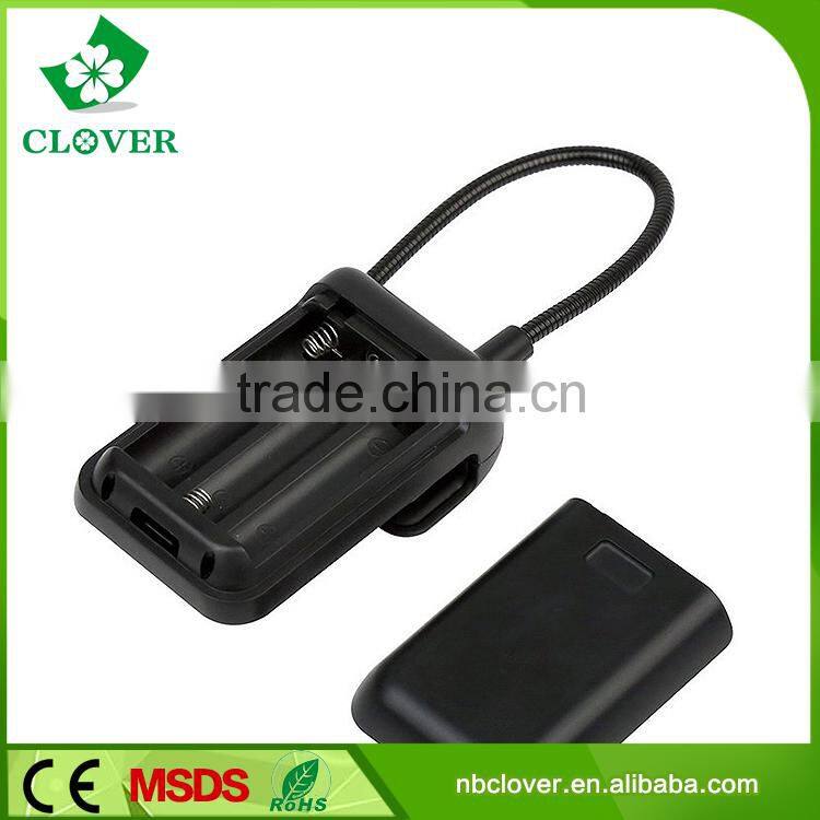 Every led 13000-15000MCD plastic 3 led bedside wireless reading lamp