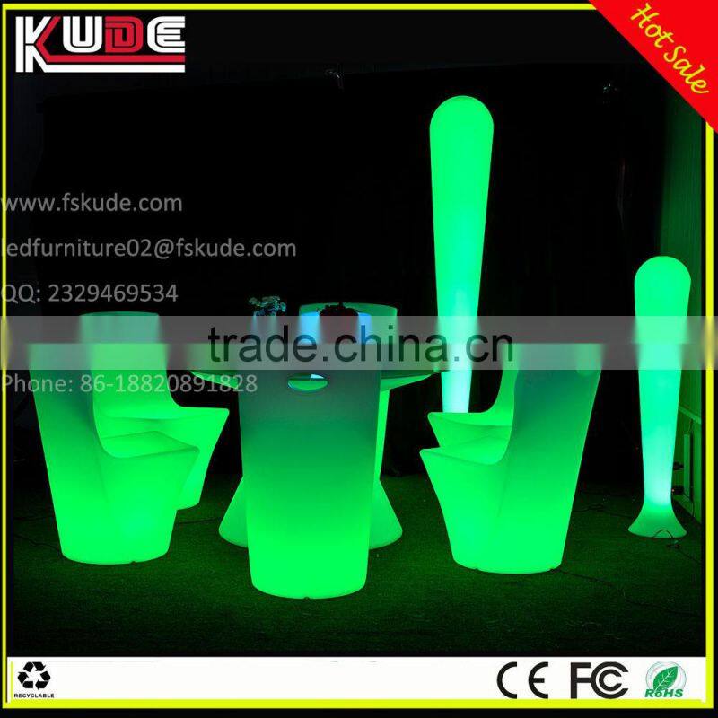 LED Furniture KD-F865 modern LED dining table for restaurant