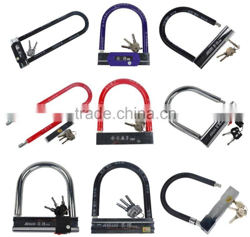 hot sale high quality factory price durable fashionable anti-theft motorbike locks 801 802 motorbike parts