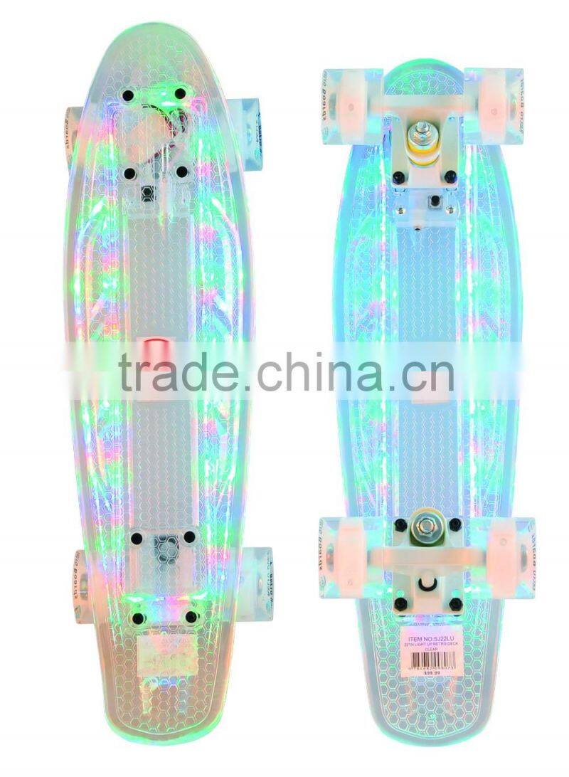 LED skateboard and wheel