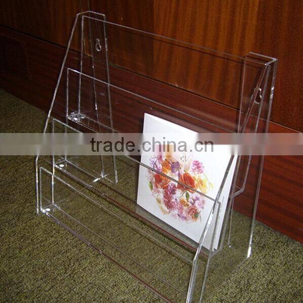 Fashion acrylic magazine display stand