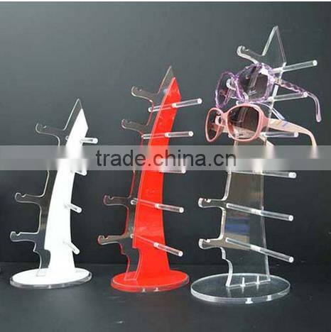 Custom size clear eye glass holder