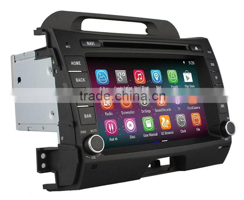Newest quad core RK3188 1.6GHz Android 5.1 DVD GPS radio for Kia Sportage R support DTV OBD