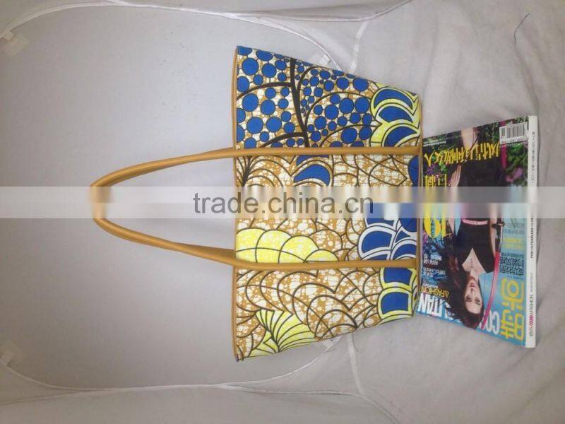 Wholesale african wax print women fashion handbag