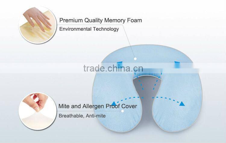 Comfortable Latest design u shape neck pillow with simple logo