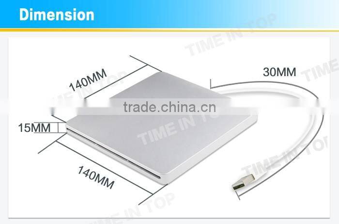 USB2.0 Slot in External DVD RW Case with SATA interface