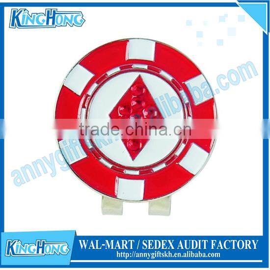 Wholesale crystal ball marker golf hat clip