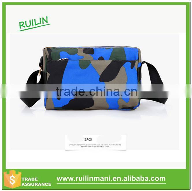 Camouflage Cotton Canvas Messenger Bag Men's Satchel Messenger Bag With strong Straps