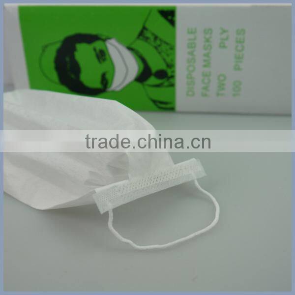 Disposable paper face mask