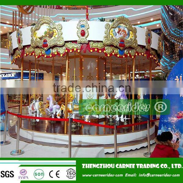 Fairground outdoor Mini musicial merry go round rides for kids!