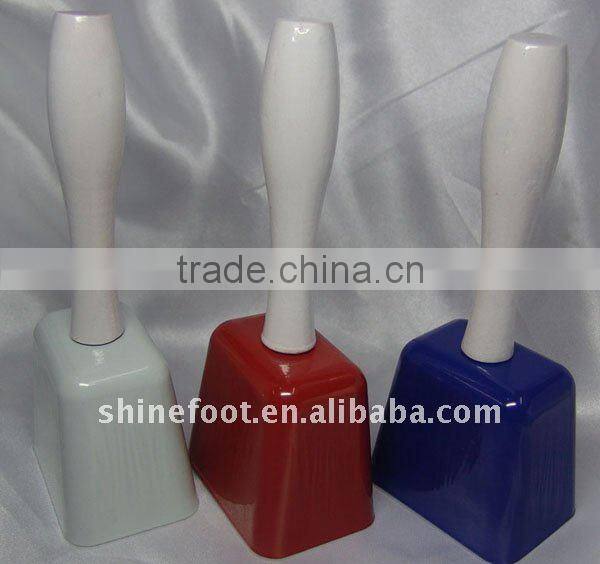 7.5inch square shape metal cow bell A13-H03 with logo printed for promotion (E066)