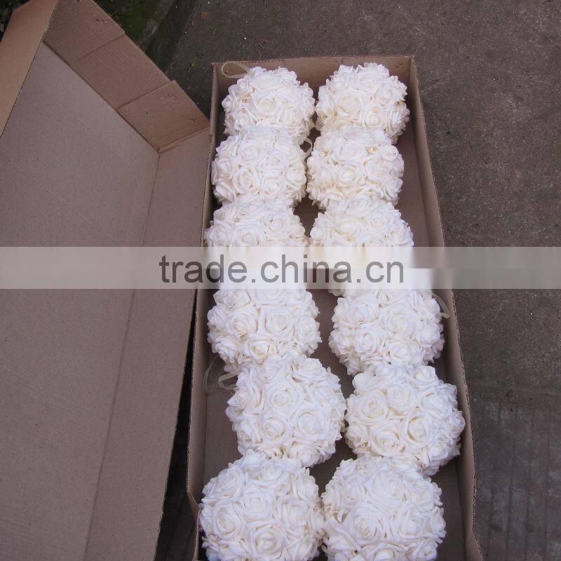 latest design wedding flower balls with crystals for wedding decor