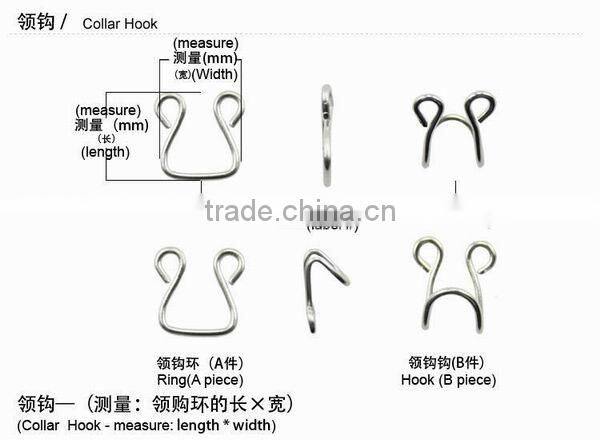 Supply nickle free metal jacket hook