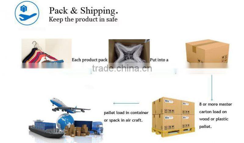 Gold metal hanger with clips for bikini clothes