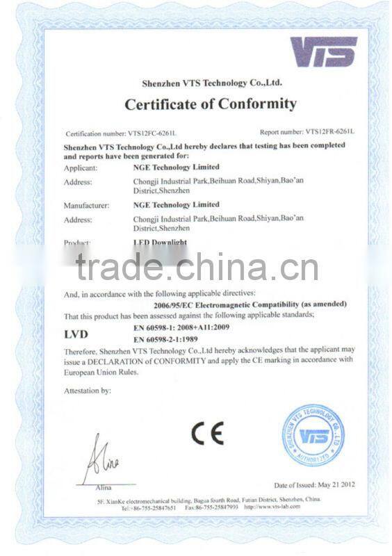 Samsung SMD 3 Inch 5 watt China led downlight CE RoHS