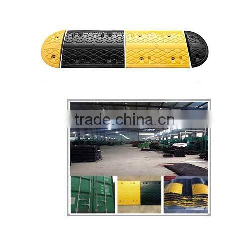 hot sell Yellow Reflective Road Speed Rubber Hump