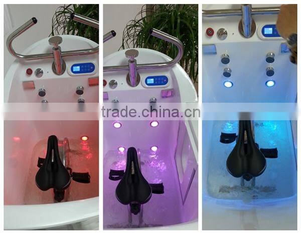 Hot Sale led light Ozone sauna Waterbike Spa Capsule water bike spa
