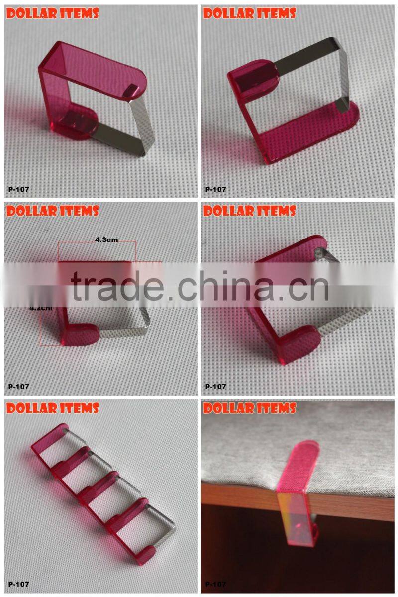 Set Of 4 Plastic Table Cloth Clips