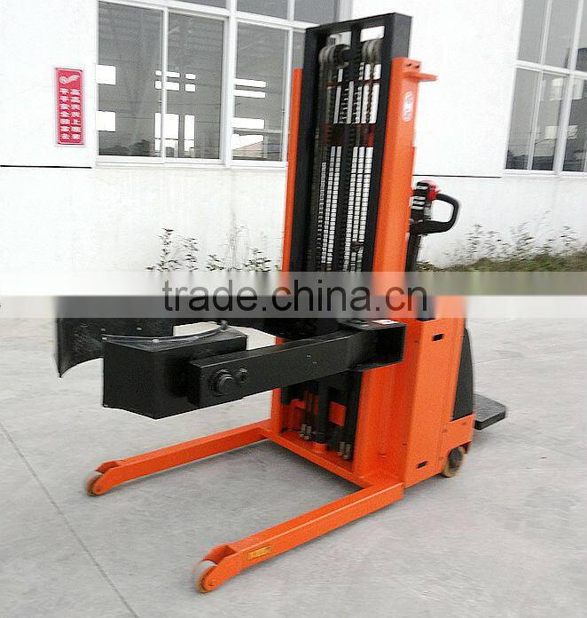Full electric roll paper lifter pallet truck with pedal