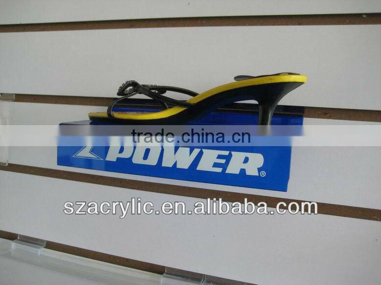 Manufacturer supplies exquisite wholesale acrylic shoe display stand single shoe display