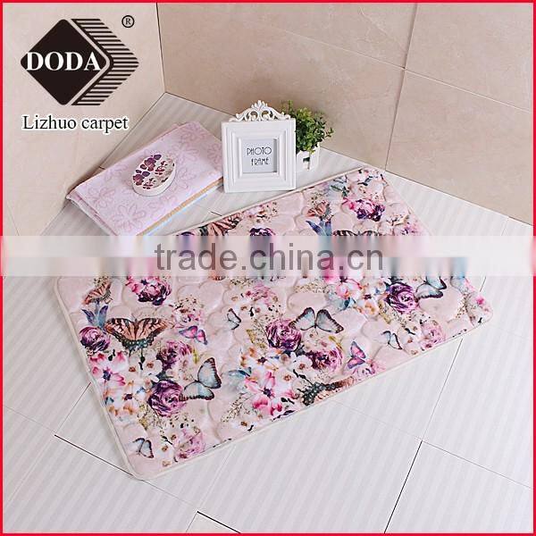 2016 new design polyester anti slip bathmat livingroom carpet prayer rugs
