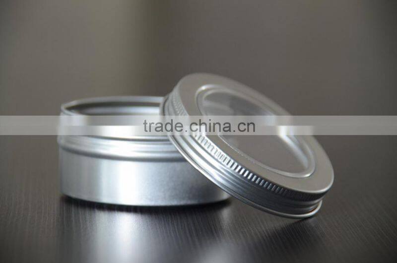 china supplier hair aluminum box cream jar 10ML 30ML 50ML 60ML
