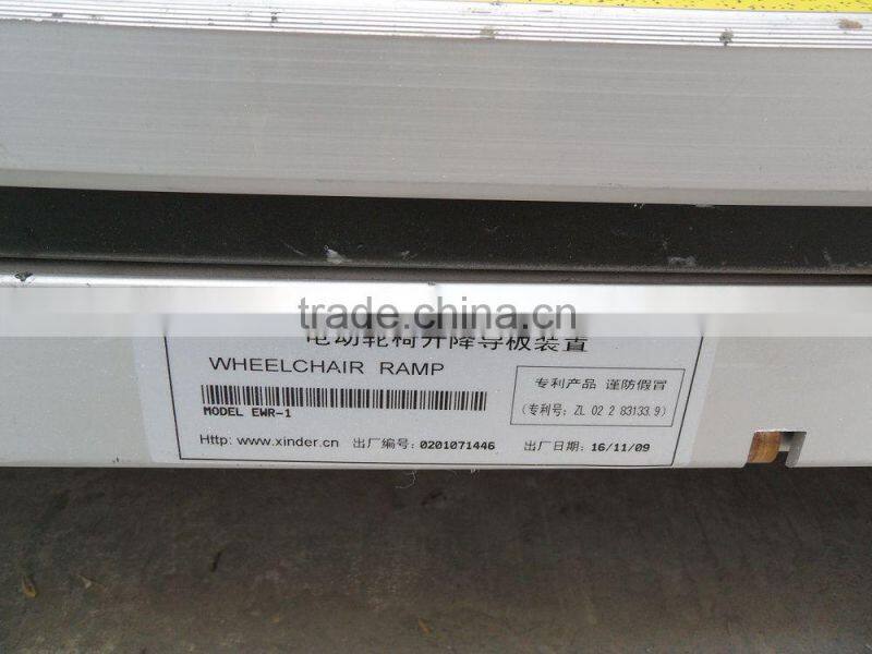 EWR-L bus wheelchair Ramps load 350kg with CE certificate