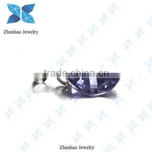 wholesale gemstone lavender colored cubic zirconia pendant